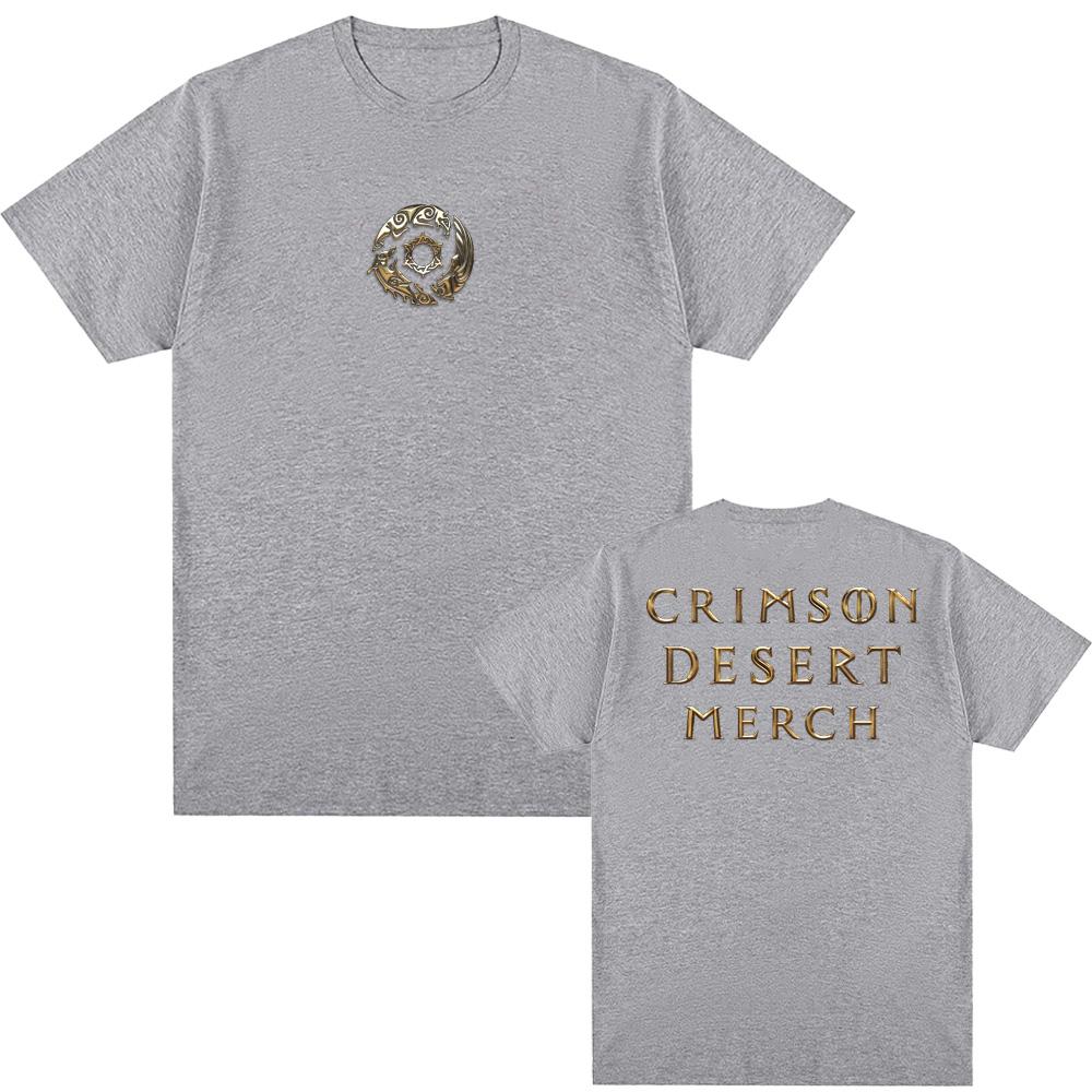 Crimson Desert TEE 2026 Новый Стиль Игровой Футболки с Принтом Action Adventure 100% Хлопок Круглый Вырез Короткий Рукав Топы