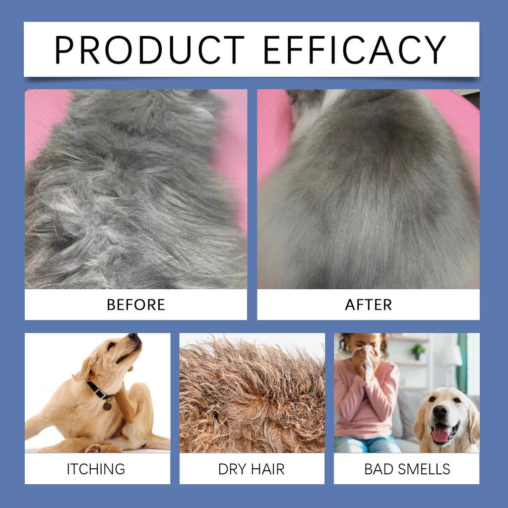 Жидкость для ухода за шерстью питомца обеспечивает уход за шерстью и кожей кошек и собак, гарантируя здоровье шерсти питомца и делая ее блестящей и шелковистой, 60 мл