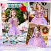 Princess Dress Cosplay for Kids Girls Kids Costume Luxury Set with Accessories Princess Cute Dress Princess Transformation Fancy Dress Christmas