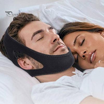 Ремешок для подбородка против храпа, дышащая регулируемая лента-застежка, треугольник, мягкий, закрывающий рот, для мужчин и женщин, средство для сна, ремешок для храпа