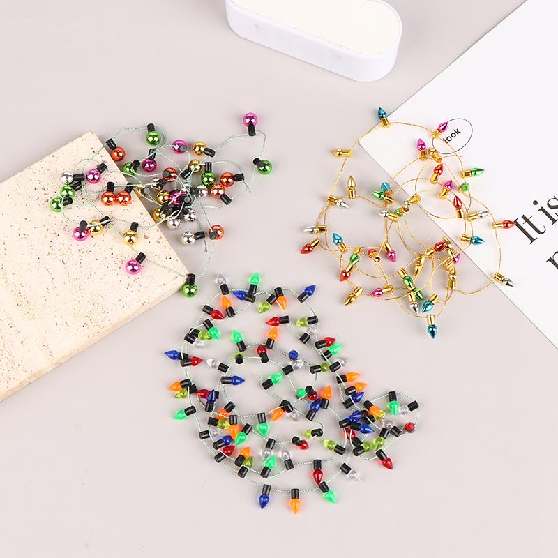 1:12 1 гирлянда искусственных огней Рождество Хорошее украшение кукольный домик Миниатюрная мини-мебель Аксессуары гирлянды