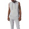 Reebok Solid Color Hooded Sleeveless Sweatshirt Men Sweatshirt Gray D96029