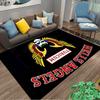 Skull with Wings Rug Design suitable as a non-slip mat for the living room or bedroom sofa