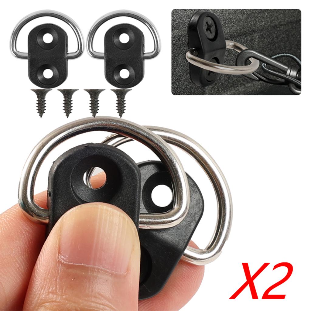 Пара крючков для крепления грузовой сетки, фиксаторы с винтами для заднего багажника, кольцевая петля для подвешивания и фиксации багажной сетки, аксессуары