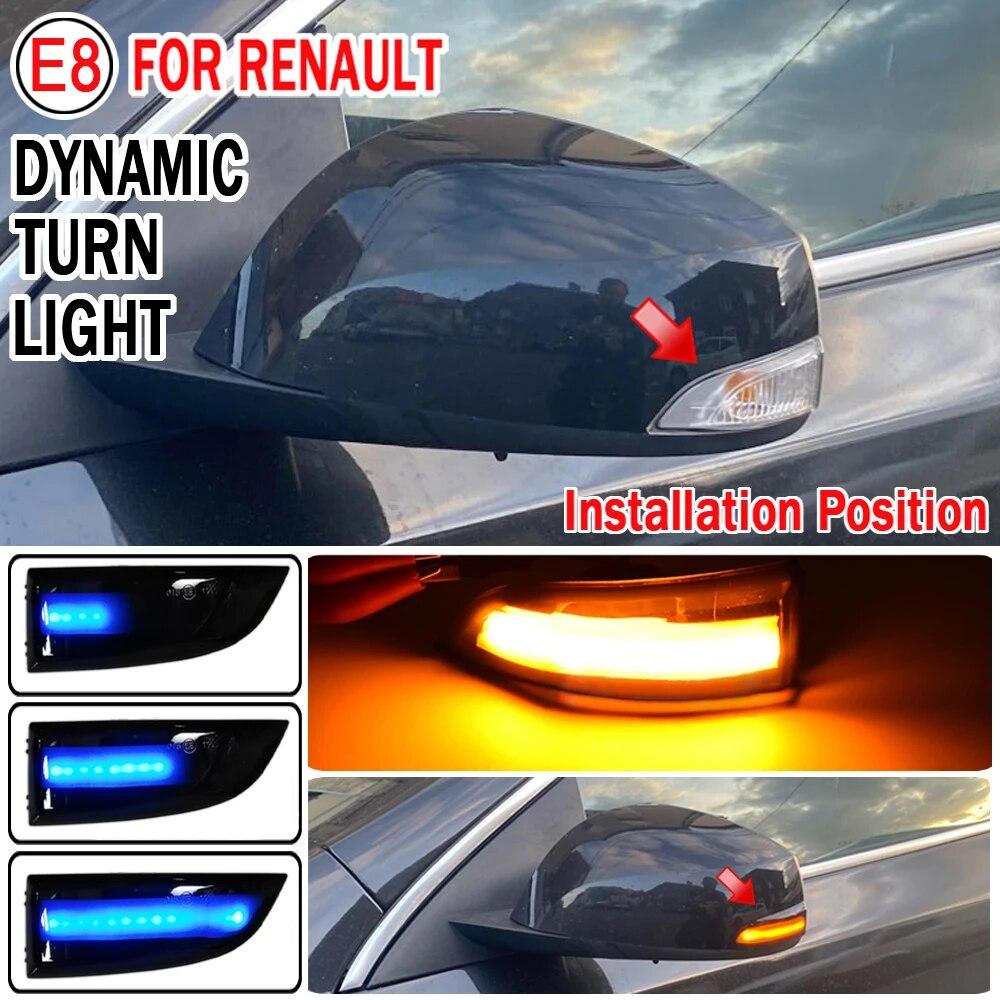 Подходит для Renault Megane 3 MK3 III RS 2008-2016 BZ KZ DZ динамический мигающий индикатор, зеркало, сигнал поворота