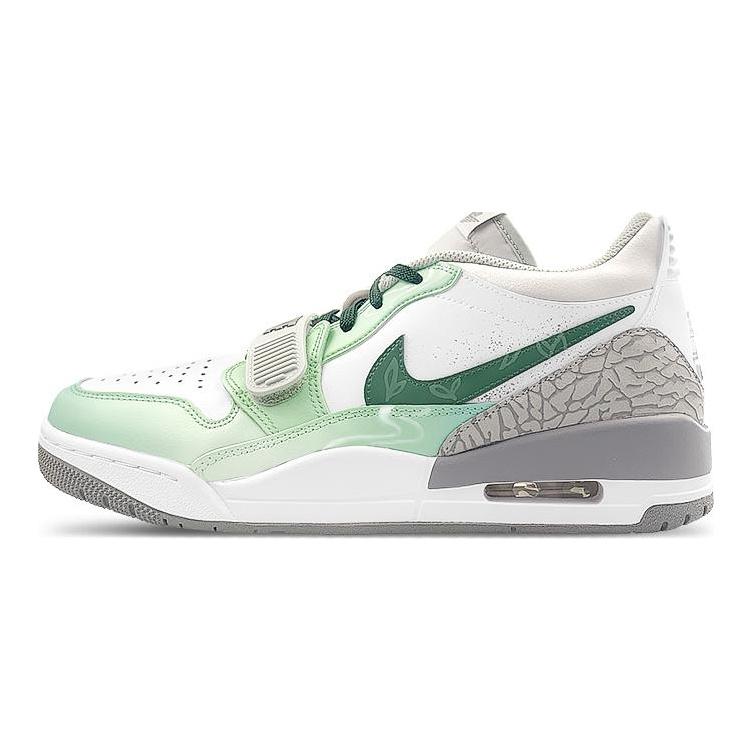 Jordan Кроссовки для скейтбординга Legacy 312 Low top Мужские Белый Зеленый Серый FV8115-101(Команда116-312)