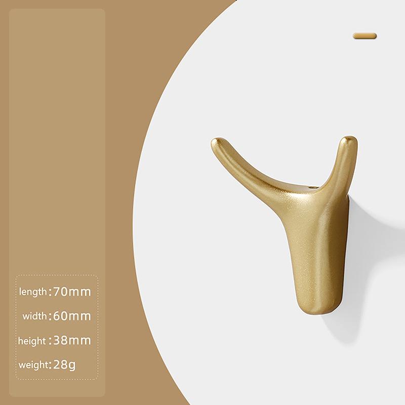 Современный скандинавский светлый роскошный алюминиевый сплав новый подвесной крючок для ванной комнаты, гардеробная дверь, настенный крючок для одежды и гардероба