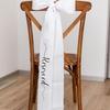5Pcs Wedding Chair Seating Ribbon Reserved Chair Bow Ribbon Seating Tag Bridal Shower Memorial Wedding Sign Bachelorette Party