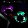 2Pcs LED Car Cup Coaster Waterproof Cup Pad with Light Sensor USB Rechargeable LED Car Interior Atmosphere Lamp Decoration Cup Mat