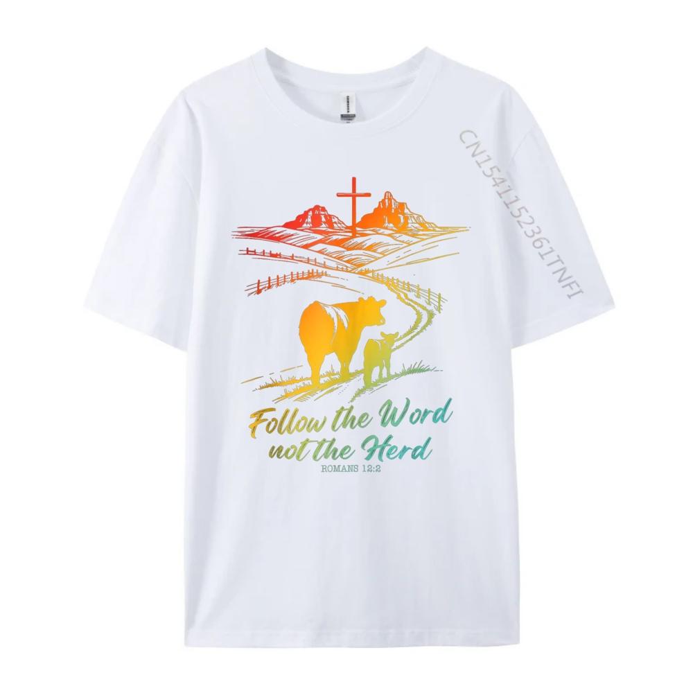 Easter Follow The Word Not The Herd Romans Mens Clothing Plus Size Shirts