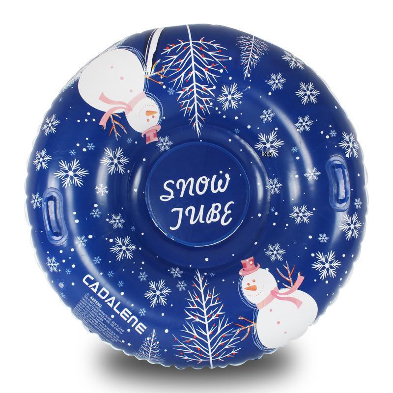 120cm Thickened Cold-Resistant Snow Tube, Durable High-Quality PVC Ski Ring for Adults