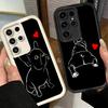 Чехол для телефона Samsung Galaxy S26 S25 Ultra S24 FE Французский бульдог Черный Дизайн Оболочка S23 Plus S22 + S21 S20 5G Мягкий Силикон Забавный