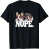 Funny Sleeping NOPE Blue Merle Corgi Puppy Lover T-Shirt