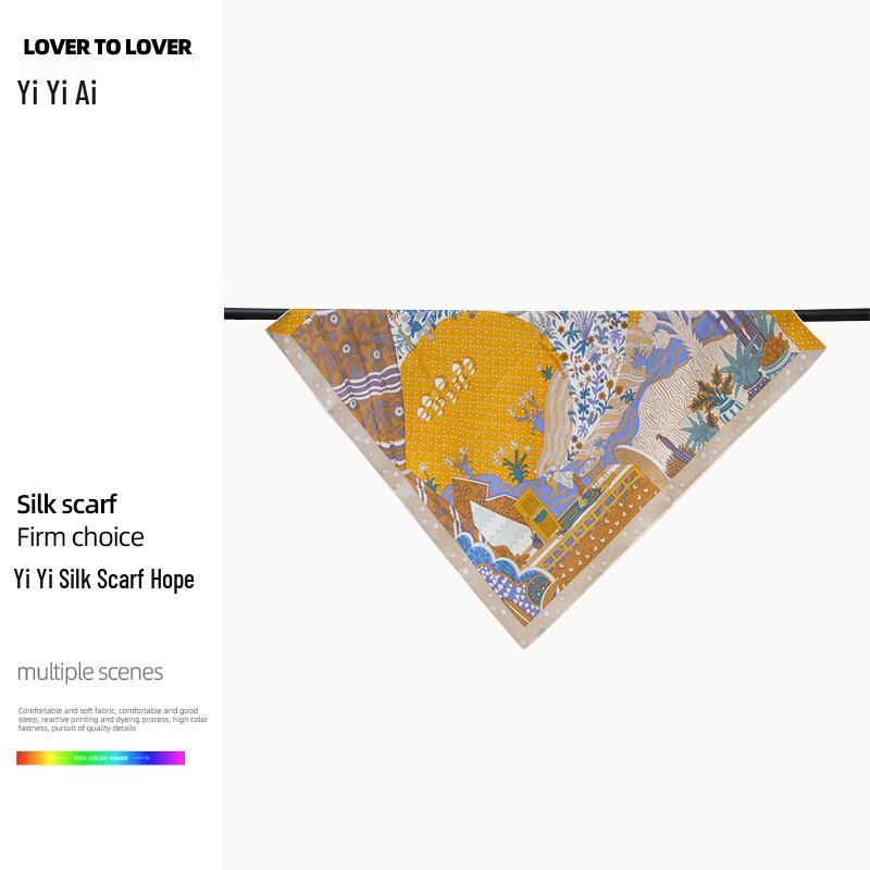 Hope 100% Mulberry Silk Square Scarf