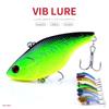 HENGJIA 1pcs 7.5cm 18.6g Hard VIB Fishing Lures Sinking Crankbait Fishing Tackle Diving Swivel Jig Wobbler Lure