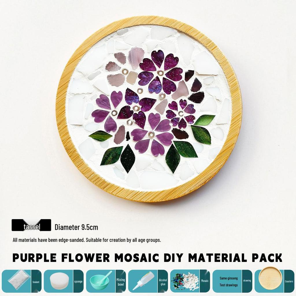 DIY Handmade Mosaic Coaster Kit for Students - Perfect for Kindergarten Activities and Halloween Crafting