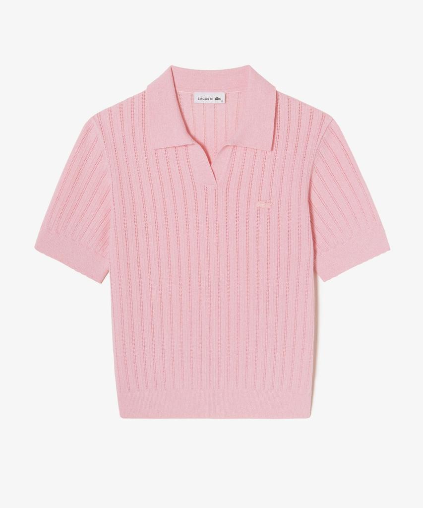LACOSTE Women'S Scallop Sweater Polo Shirt Pf035E-56N Ady