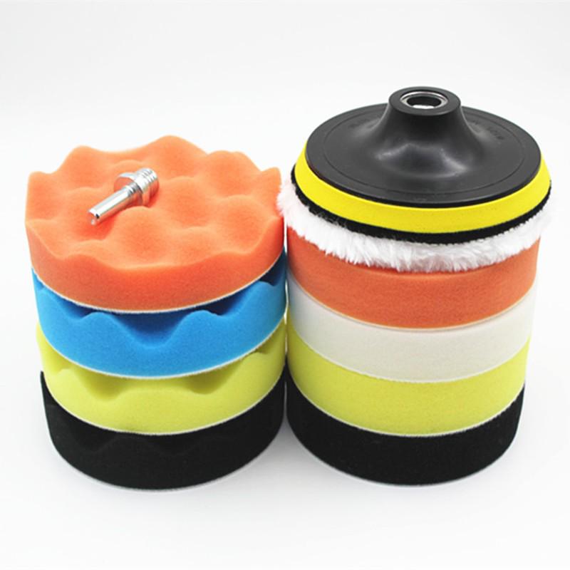 3-дюймовый набор для полировки и воскования автомобиля с самоклеящимися губчатыми и шерстяными кругами