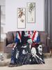 Warm Kids Picnic Rhea Ripley Throw Blanket Flannel Bedspread for Home Decor Funny Sofa Bed Cover