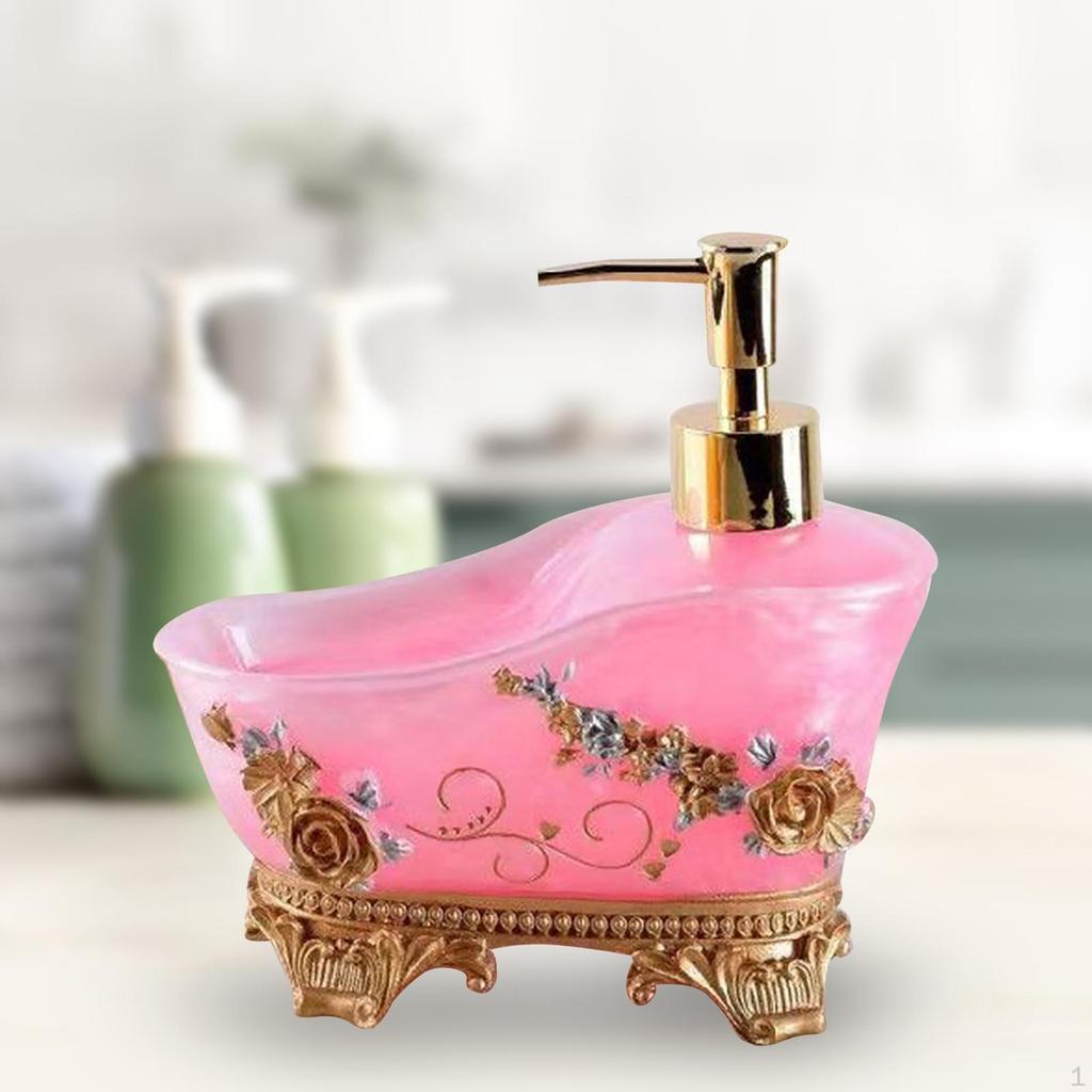 Дозатор для жидкого мыла, контейнер для мытья рук, смола, 1 шт., лосьон с помпой, шампунь