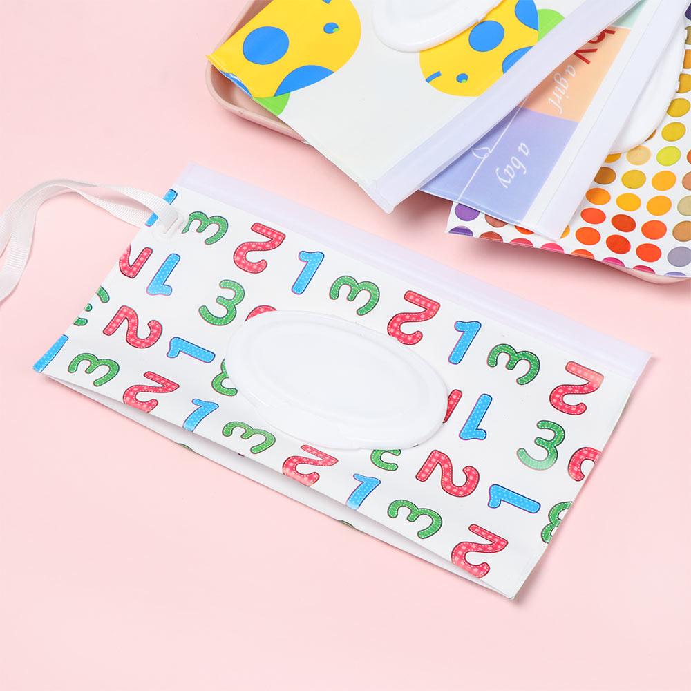 Portable Snap-Strap Carrying Case Wet Wipes Bag Cosmetic Pouch Tissue Box Stroller Accessories