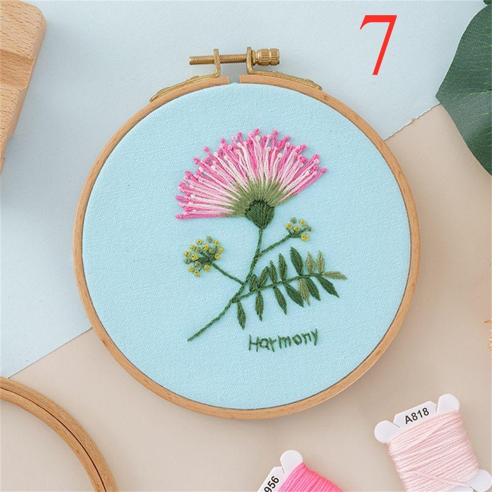 Decoration Flower Bouquet Series Beginner Needle Thread Embroidery Kit Needle Punch Cross Stitch