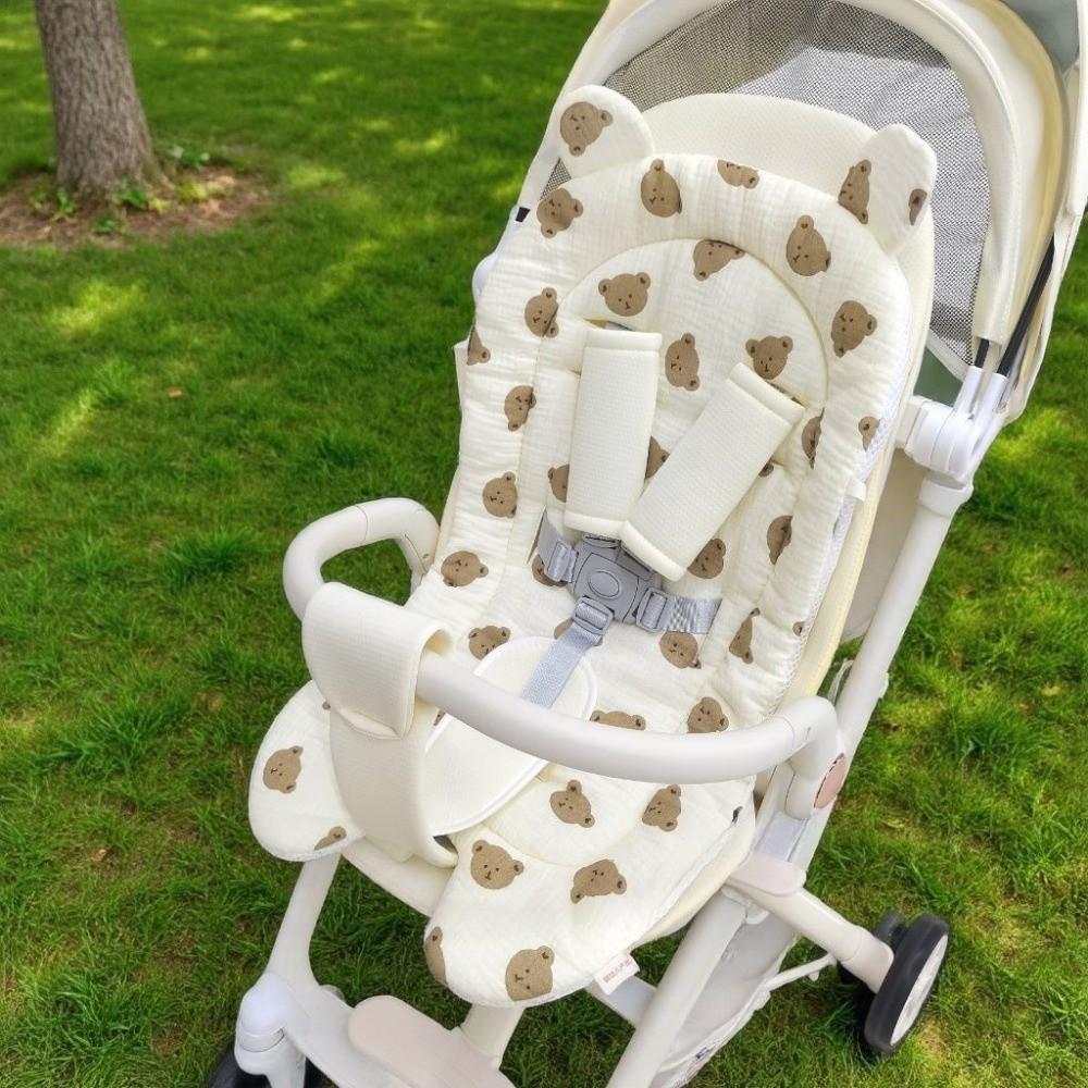 Breathable Stroller Accessories Soft Pushchair Insert Mat Baby Stroller Seat Cushion All Seasons