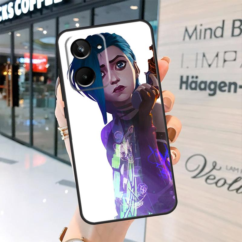 Чехол для телефона Realme C30 C11 C15 C21Y C25 C33 C35 C55 GT Neo 3T 2T 5 3 8 9 10 11 Pro Plus с изображением Arcane Jinx Vi
