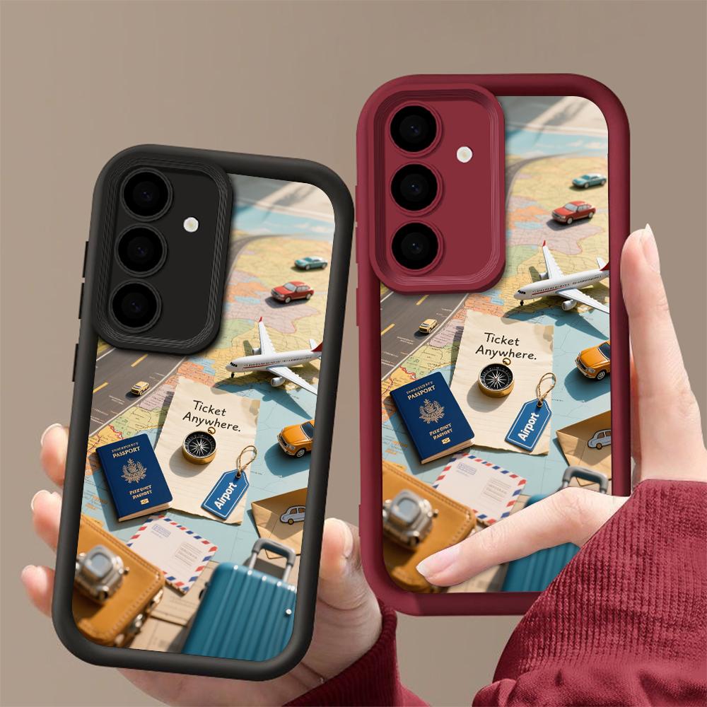 Чехол для телефона с изображением модели аэропорта Для Samsung Galaxy S23 S22 S21 S25 S24 S20 Ultra FE A35 A15 A25 A55 Note 20 Plus 5G