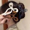 Ponytail Bow Large Hair Claw Crab Hair Accessories for Women Solid Acrylic Bowknot Hair Clips Hairpins Girls Barrettes Headbands