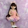 BZDOLL 55 СМ 22 дюйма Кукла-реборн с телом из винила, игрушка для девочки, наряжать, длинные волосы, принцесса, малыш, мягкая кукла, милый подарок на день рождения, игрушка для купания, куклы