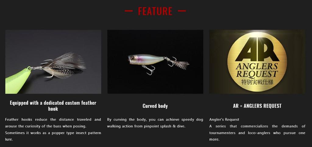 Jackall Плавающий коврик для приманки Chubby Popper 42, черный (0115)