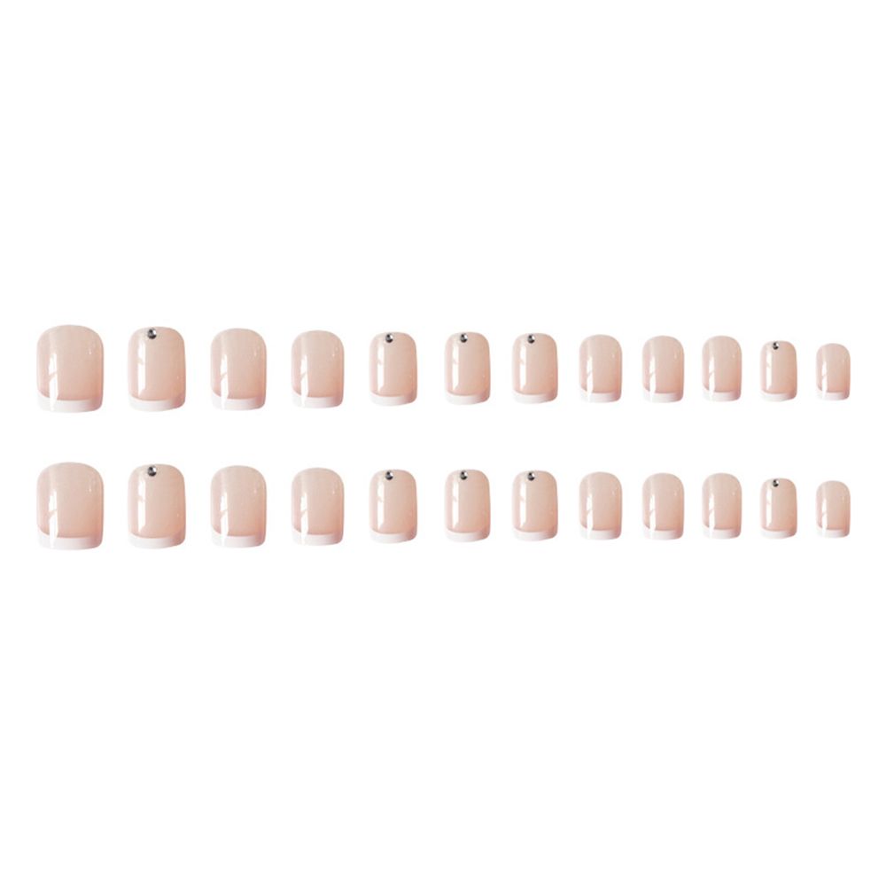 Съемный маникюрный инструмент Искусственные носимые типсы для ногтей Французские квадратные накладные ногти Искусственные ногти