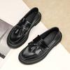 Модные дышащие лоферы слипоны на толстой платформе, повседневная обувь, мужские с круглым носком, из коровьей кожи, обувь для вождения, винтажные мужские летние балетки