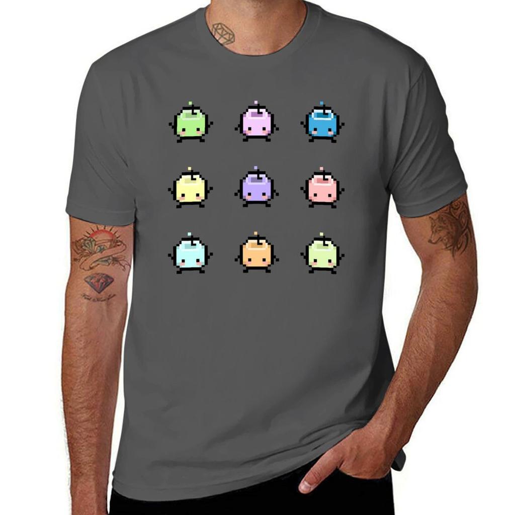 Stardew Valley Pastel Junimos Tshirt Anime T Shirts Oversize Cotton T Shirts High Quality T Shirt Unisex Casual Tshirt
