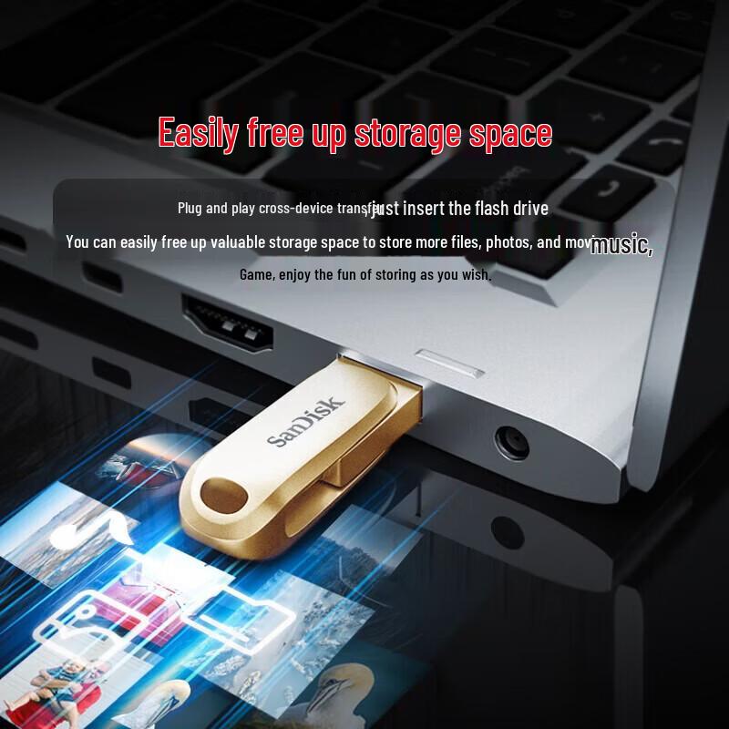 SanDisk USB 3.2 Type-C флеш-накопитель 256 ГБ с двойным интерфейсом