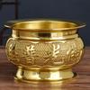 1 шт. Чистая медная курильница для благовоний, храмовый буддийский зал, бытовые жертвенные принадлежности, аксессуары для фэн-шуй, домашний декор, предложение