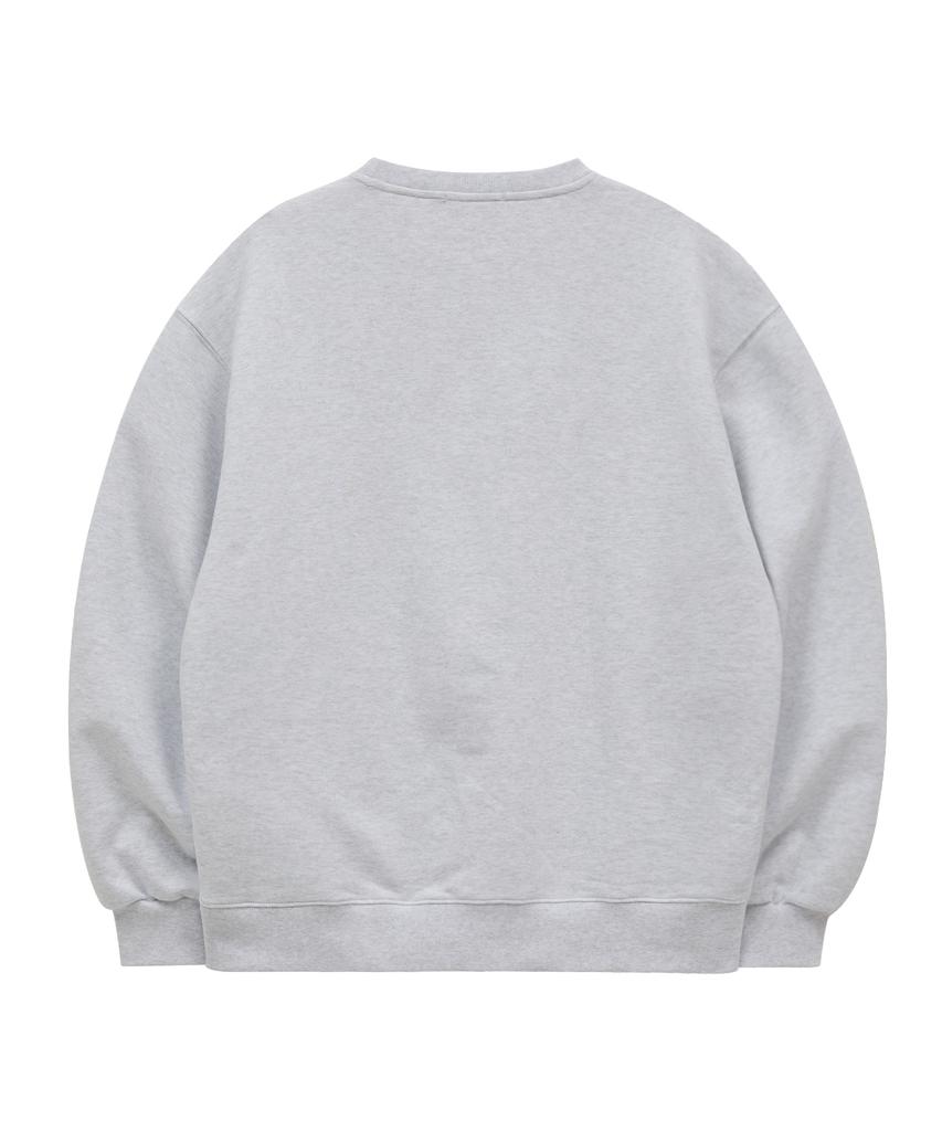 HOODHOOD Alien Slogan Sweatshirt Melange White
