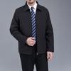 New Autumn and Winter Large Size Men's Jacket Men's Loose Casual Business Lapel Middle-aged Jacket Coat