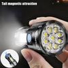 Outdoor Multi-Function Strong Light Flashlight Keychain Mini Flashlight Magnetic Flashlight
