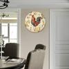 12 Inch Wooden Wall Clock Battery Operated Retro Wall Clock Quartz Wall Clock  For Living Room