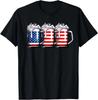 Пиво Американский флаг 4 июля Мужская Женская Merica Пьющий США Футболка