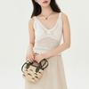 Longchamp Складная сумка-корзина с вышитым логотипом, съемный плечевой ремень, текстура соломы, холст, мини-сумка через плечо, сумка-тоут, женские сумки 10206HCF292