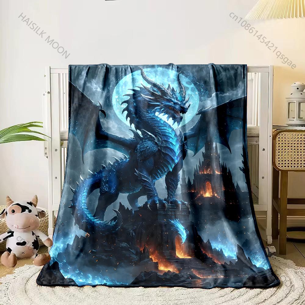 1PC Octopus amid colorful wildflowers Print Blanket Flannel Material Soft Warm for All Seasons Home Outdoor Camping Picnics RV