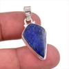 Натуральный Лазурит Драгоценный Камень 925 Проба Стерлинговое Серебро Подарочный Кулон 1.50" y4k15