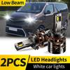 2PCS For Toyota PROACE VERSO MPY 2016-2025 Canbus H7 LED Headlight H1 Hi/Lo Beam Lamp Super Bright 6000K White Front Lights
