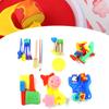 30 шт. Губка штамп дети живопись DIY пенопластовые кисти художественные ремесла инструменты для рисования для детей раннего возраста