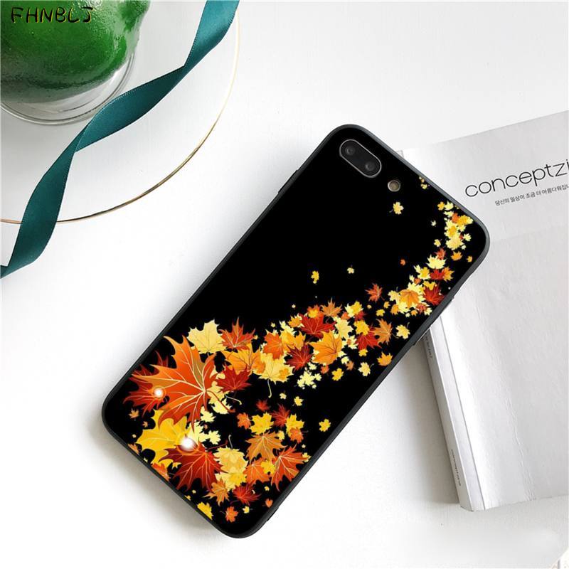 Autumn Leaves Fall Fox Pumpkin Halloween Splendid Phone Case for iPhone 13 11 Pro XS MAX 8 7 6 6S Plus X 5 5S SE 2020 XR