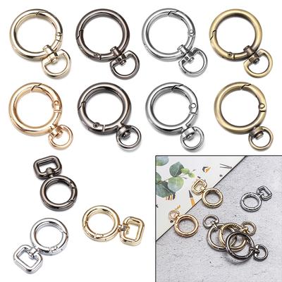 Круглый триггер с застежкой-застежкой, карабин, кошельки, сумки, пружинные пряжки с уплотнительным кольцом, пряжка для ремня для сумки