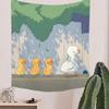Cartoon Children's Duck Tapestry Boho Kawaii Room Decoration Wall Decoration Living Room Aesthetics Room Tapestry